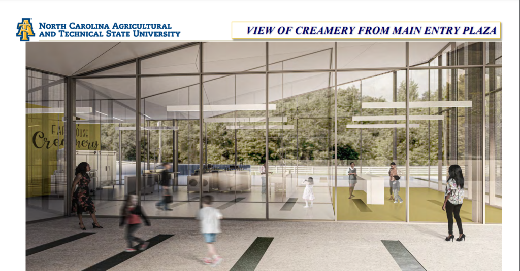 concept art of urban and community food center at N.C. A&T university